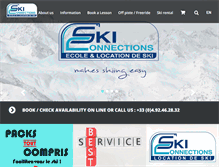 Tablet Screenshot of ecole-ski-connections.com